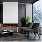 Tru view deep smart electric indoor outdoor 3 sided fireplace