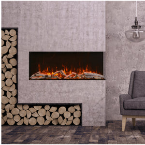 Tru view extra tall lumina indoor outdoor 3 sided smart electric fireplace