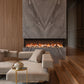 Tru view slim lumina indoor outdoor 3 sided smart electric fireplace