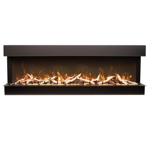 Tru view slim lumina indoor outdoor 3 sided smart electric fireplace
