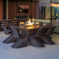 American Fyre Designs Cosmopolitan Square Dining Table