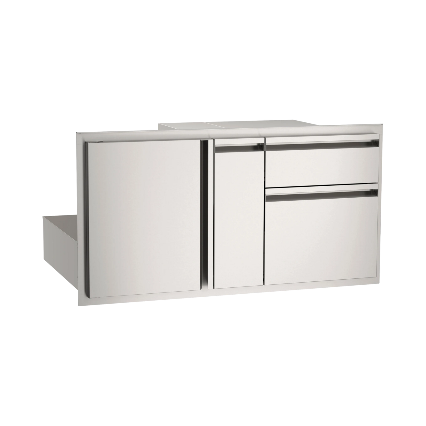 Door With Double Drawer And Platter Storage