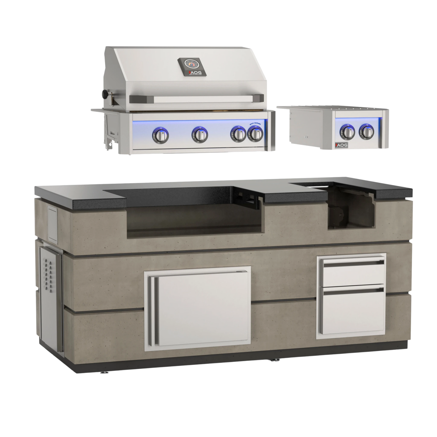 Island Bundle with L-Series Grill and Double Side Burner