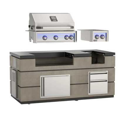 Island Bundle with L-Series Grill and Double Side Burner