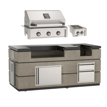 Island Bundle with T-Series Grill and Double Side Burner