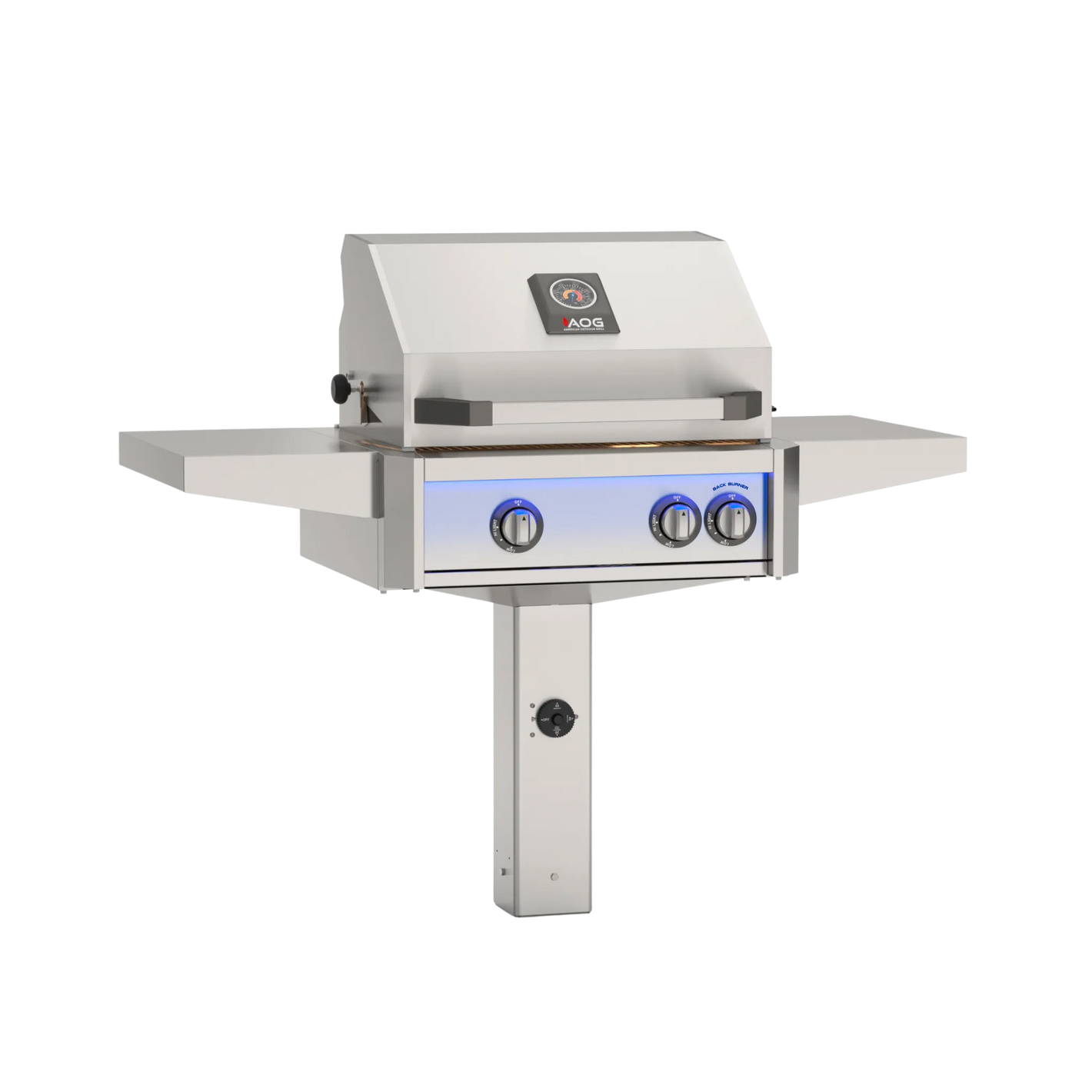 L-Series Built-In Grill With In-Ground Post Base