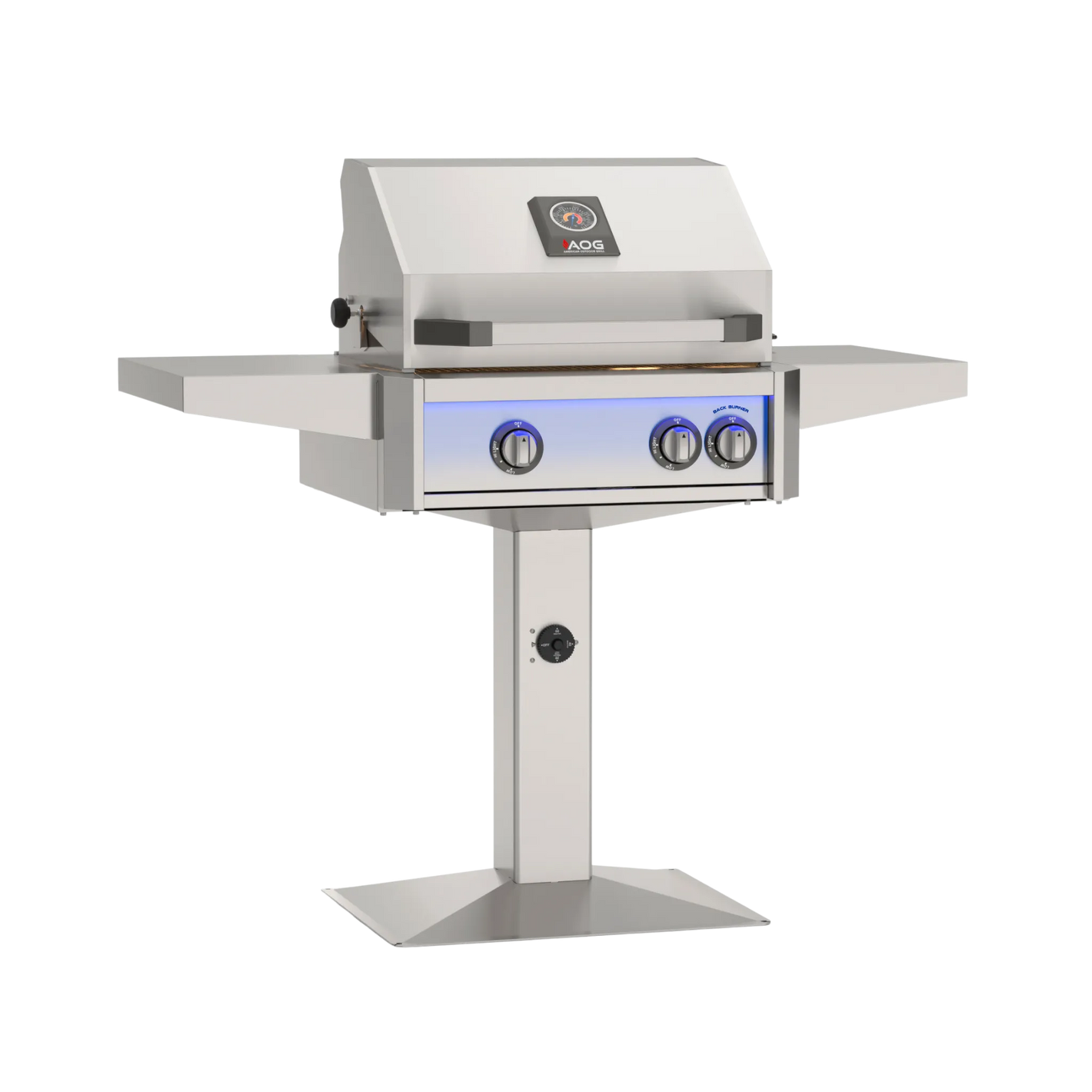 L-Series Built-In Grill With Patio Post Base