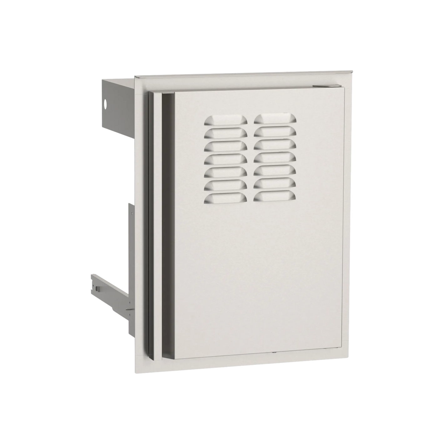 Vertical Door With Tank Tray And Louvers