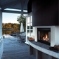 Zero clearance outdoor fireplace