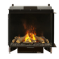 Optimyst e-matrix built-in water vapor fireplace