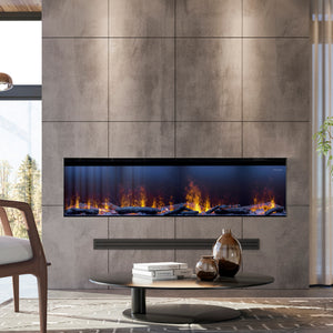 Optimyst linear water vapor fireplace