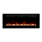 Sierra wall-mounted/built-in linear electric fireplace