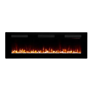 Sierra wall-mounted/built-in linear electric fireplace