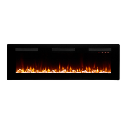 Sierra wall-mounted/built-in linear electric fireplace