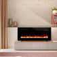 Sierra wall-mounted/built-in linear electric fireplace