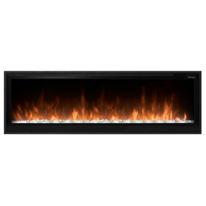 Slim linear built-in linear electric fireplace