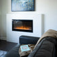 Slim linear built-in linear electric fireplace