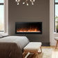 Slim linear built-in linear electric fireplace