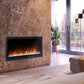 Slim linear built-in linear electric fireplace