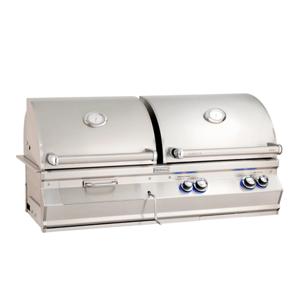 Aurora A830i gas/charcoal combo built-in grill