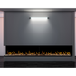 Flare large left corner modern linear indoor fireplace