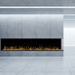 Flare large right corner modern linear fireplace