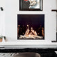 Frameless traditional indoor fireplaces