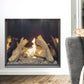 Frameless traditional indoor fireplaces