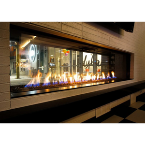 Modern commercial indoor fireplaces