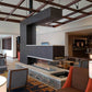 Modern commercial indoor fireplaces