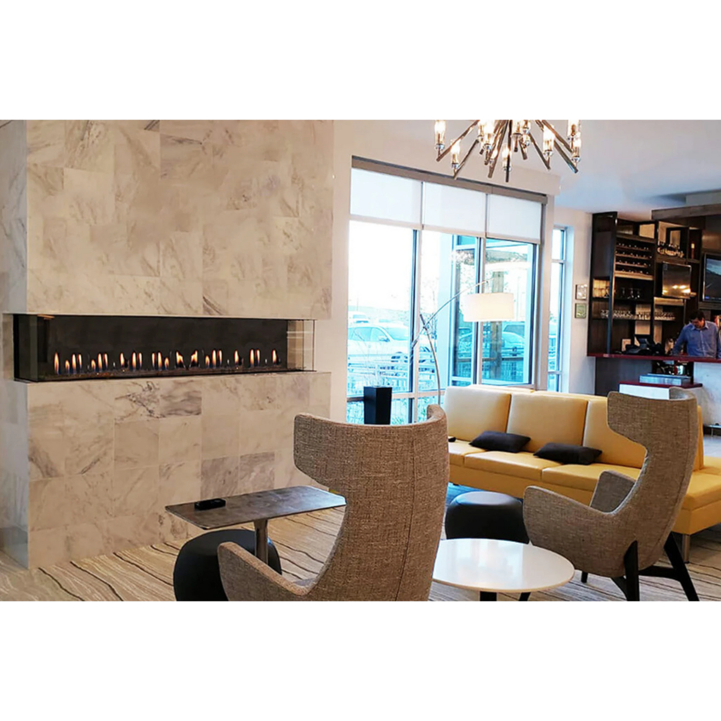 Flare Fireplaces Modern Commercial Indoor Fireplaces