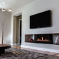 Modern double corner indoor fireplaces