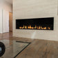 Modern front facing indoor fireplaces