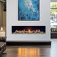 Modern front facing indoor fireplaces