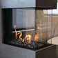 Modern room definer indoor fireplaces