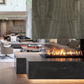Modern room definer indoor fireplaces