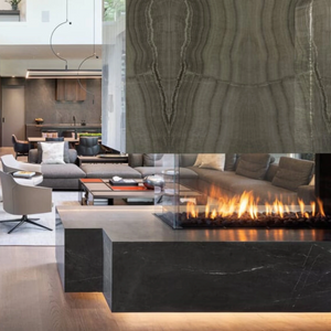 Modern room definer indoor fireplaces