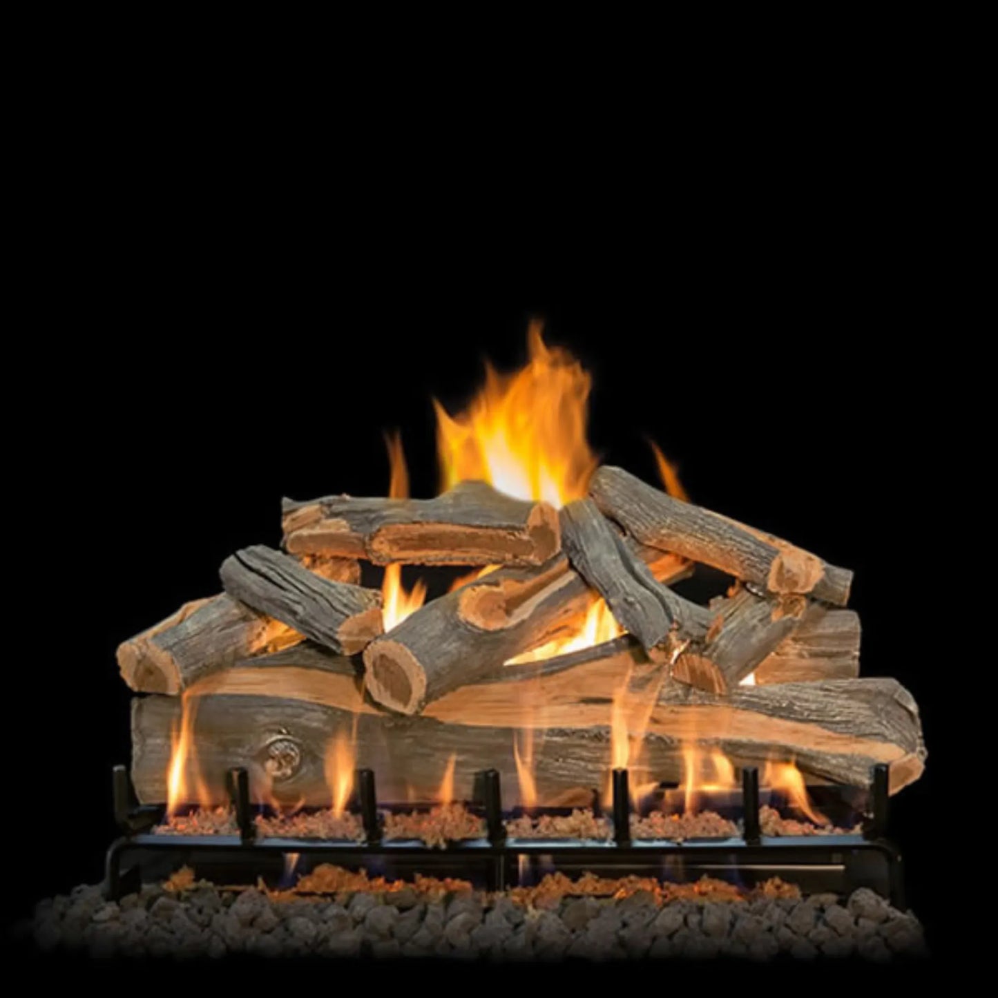Arizona juniper outdoor gas log set