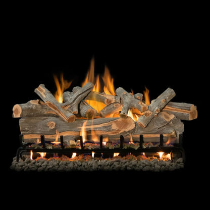 Arizona juniper outdoor gas log set