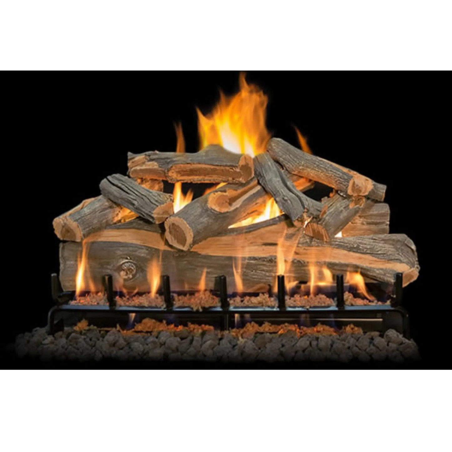 Arizona juniper outdoor gas log set