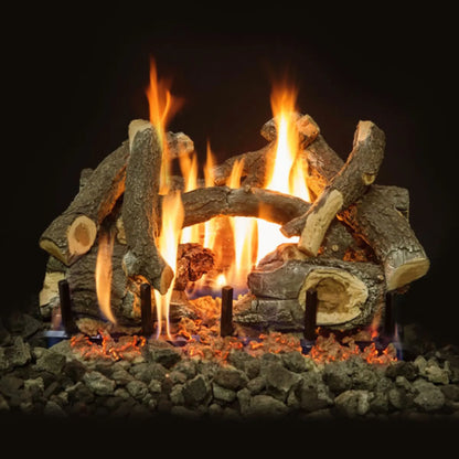 Arizona weathered oak charred gas log set