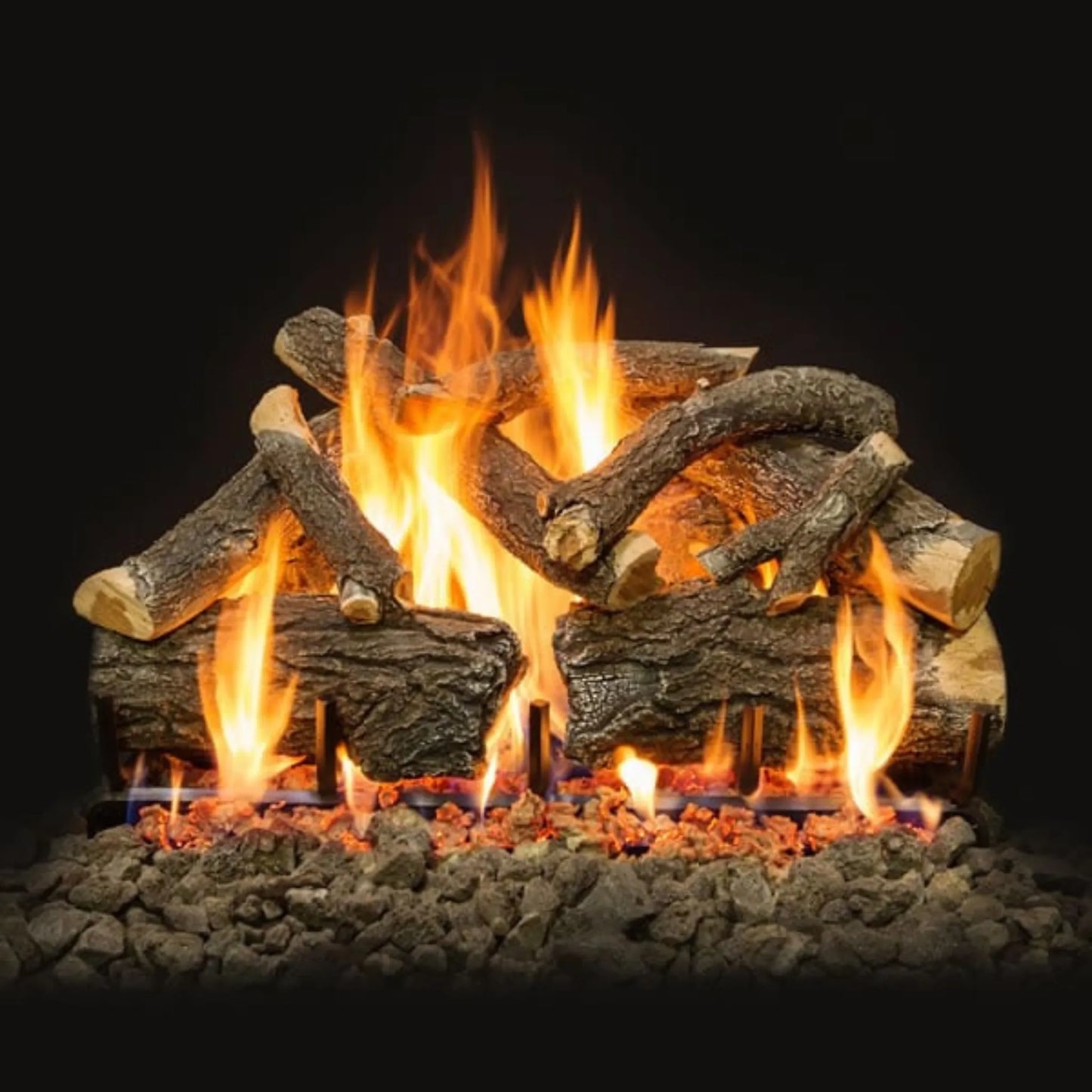 Arizona weathered oak charred gas log set