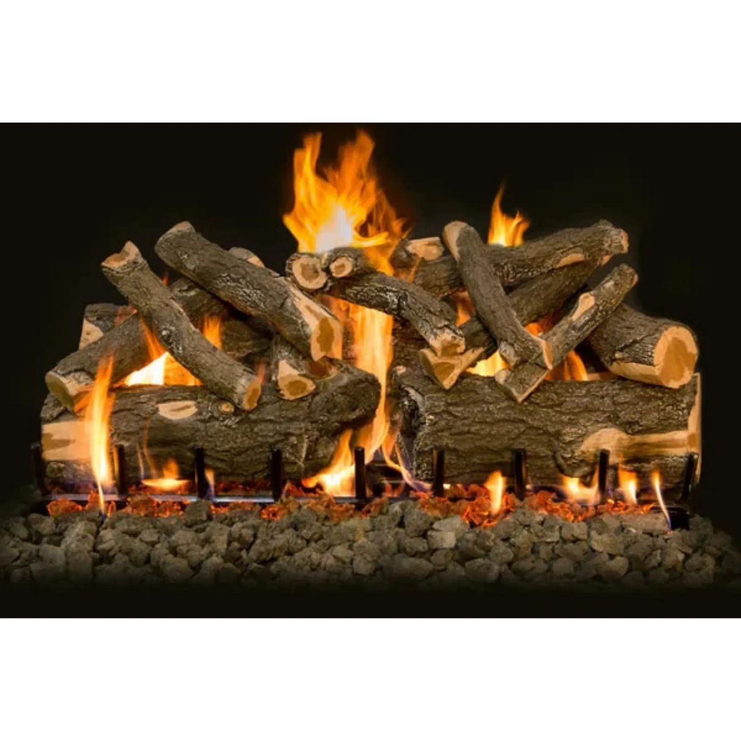 Arizona weathered oak charred gas log set