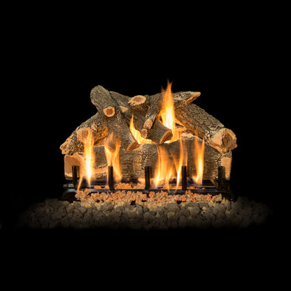Arizona weathered oak gas log set