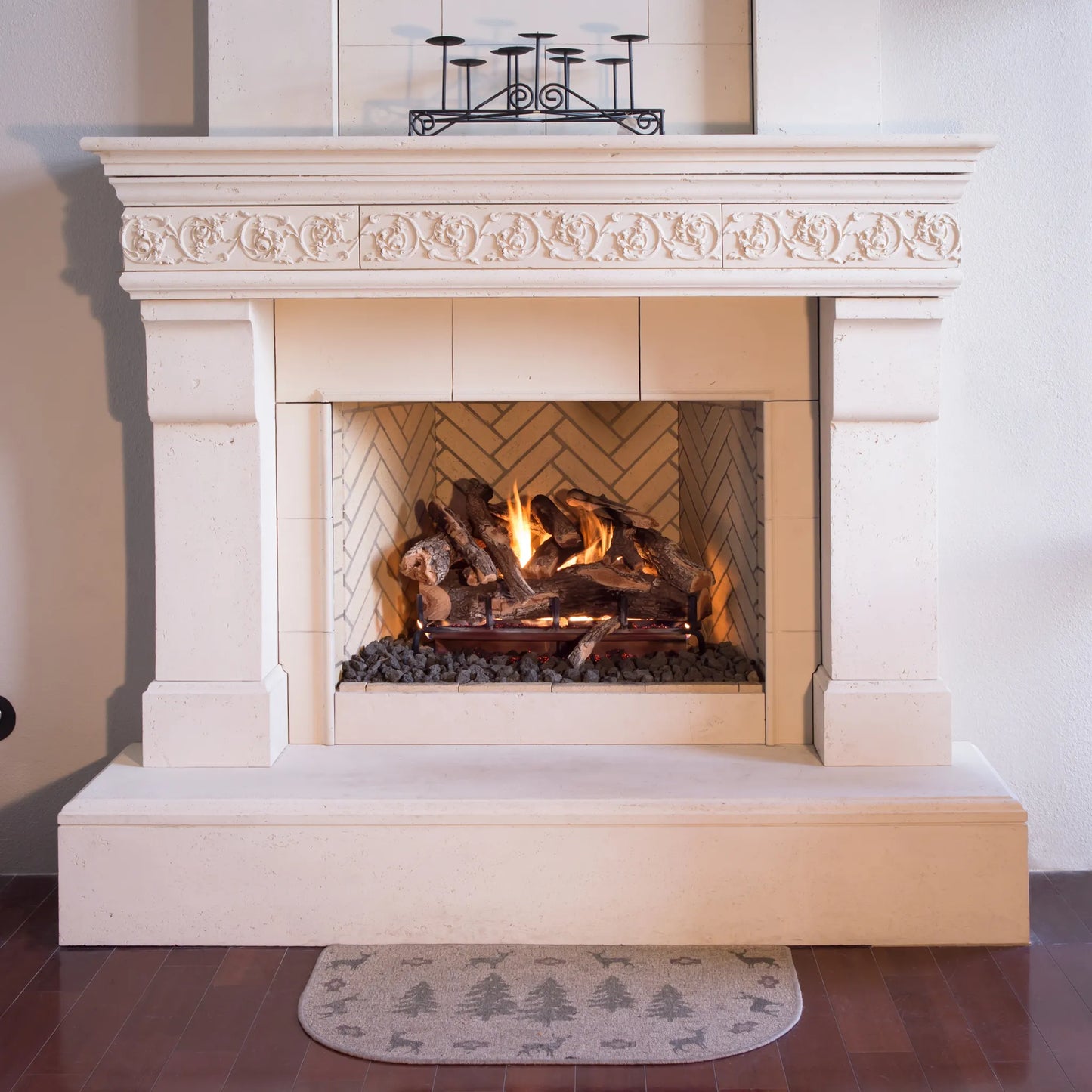 Arizona weathered oak gas log set