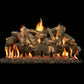 Arzn weathered oak see-through gas log set