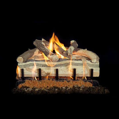 Blue pine split gas log set