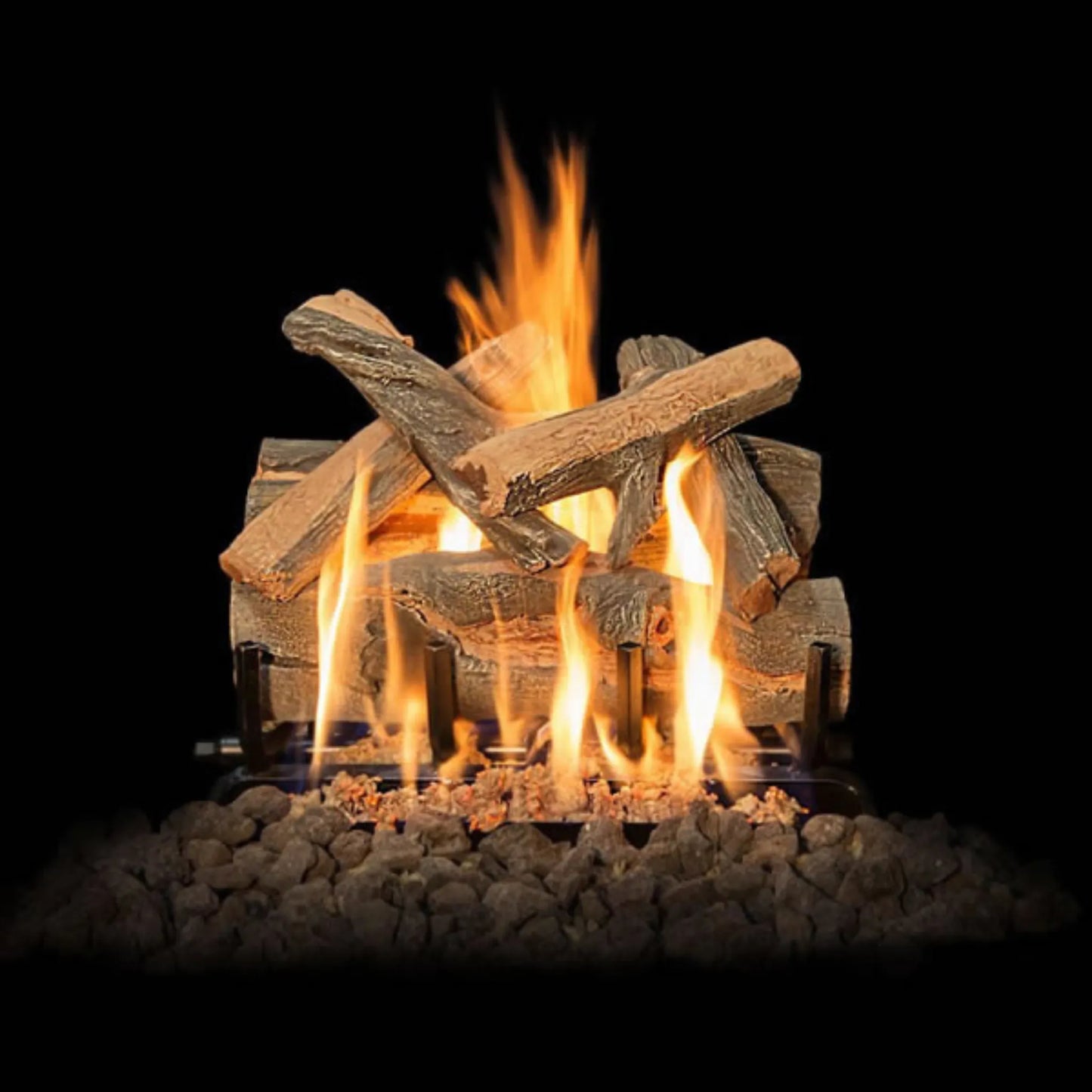Juniper see-through gas log set