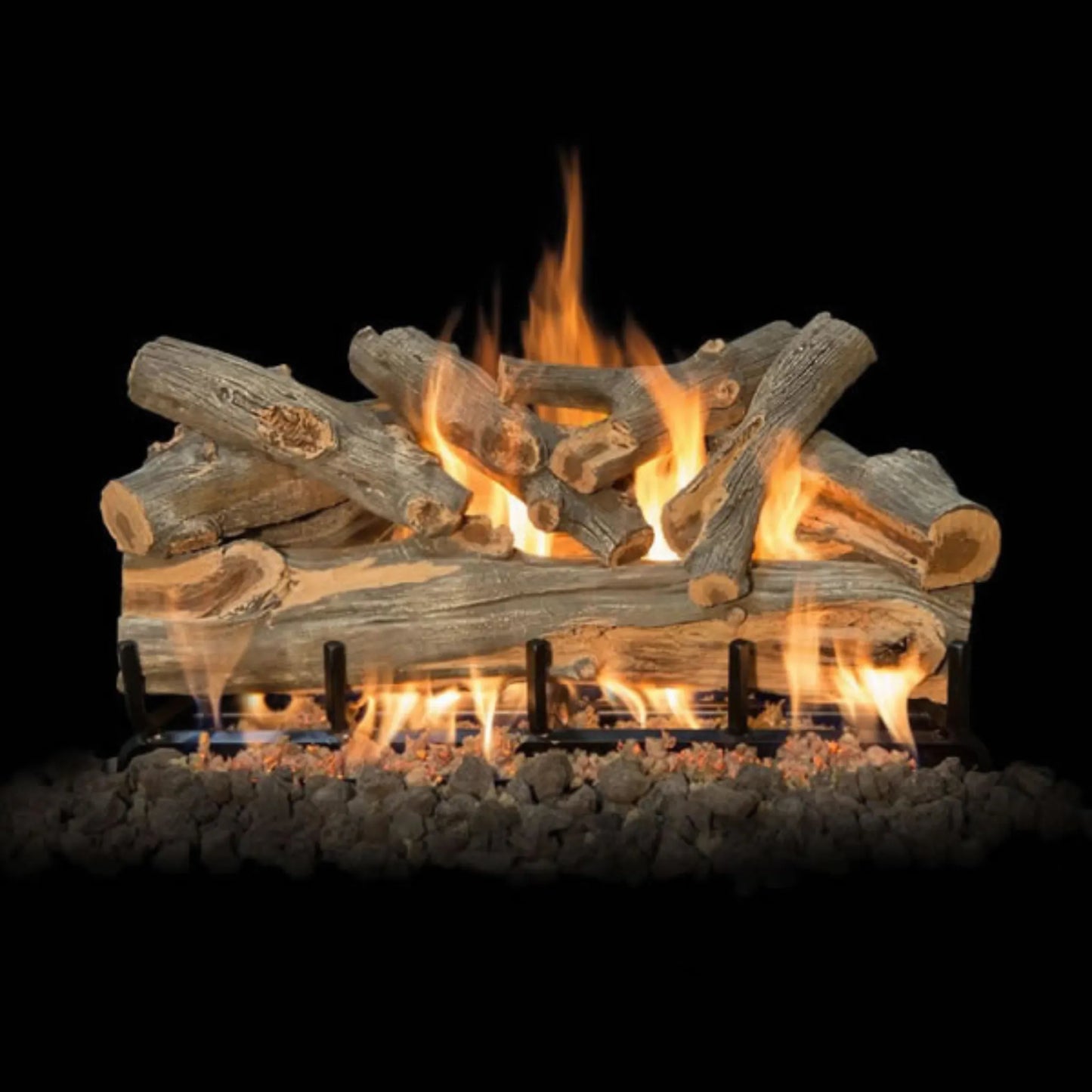 Juniper see-through gas log set