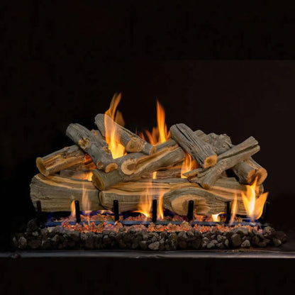 Juniper see-through gas log set